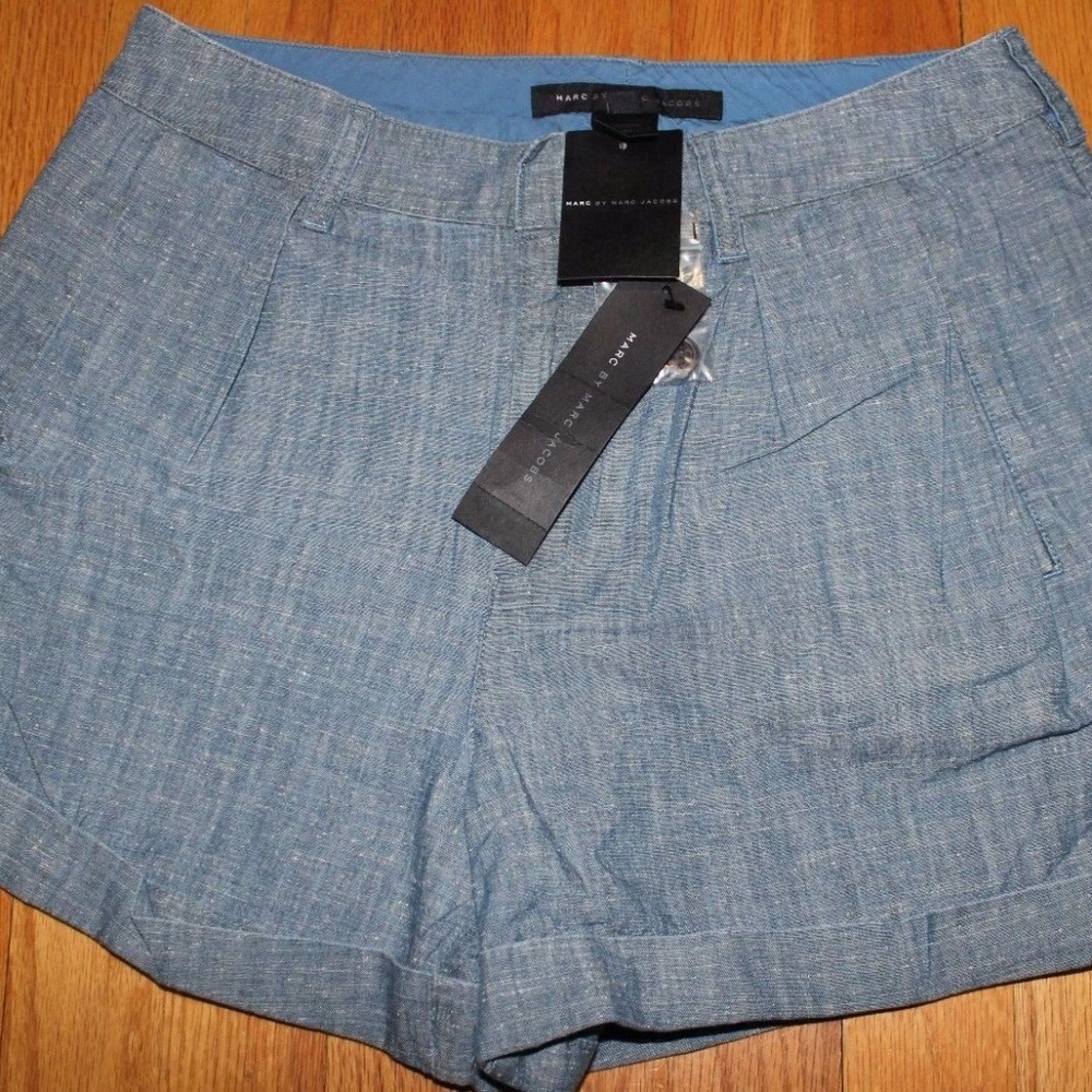 MARC BY MARC JACOBS DARK SEA BLUE 100%COTTON SHORT